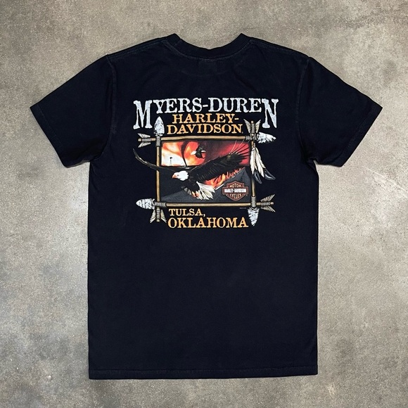 Vintage Harley Davidson Graphic 2010 Biker Grunge T-shirt - Picture 4 of 10